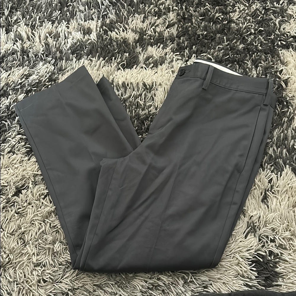Lands' End Gray Dress Pants Straight Leg